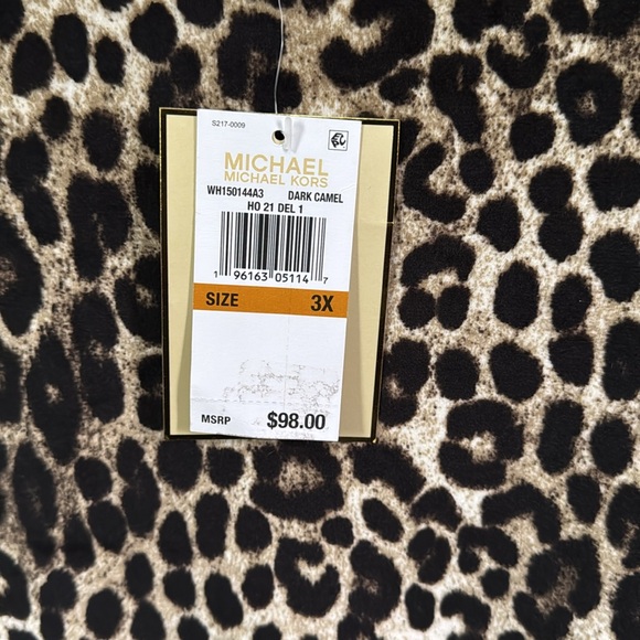 MICHAEL MICHAEL KORS Women's Cheetah Off-The-Shoulder Top NWT - Picture 4 of 7